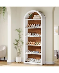 Tribesigns 6-Tier Shoe Storage Cabinet for 24-30 Pairs