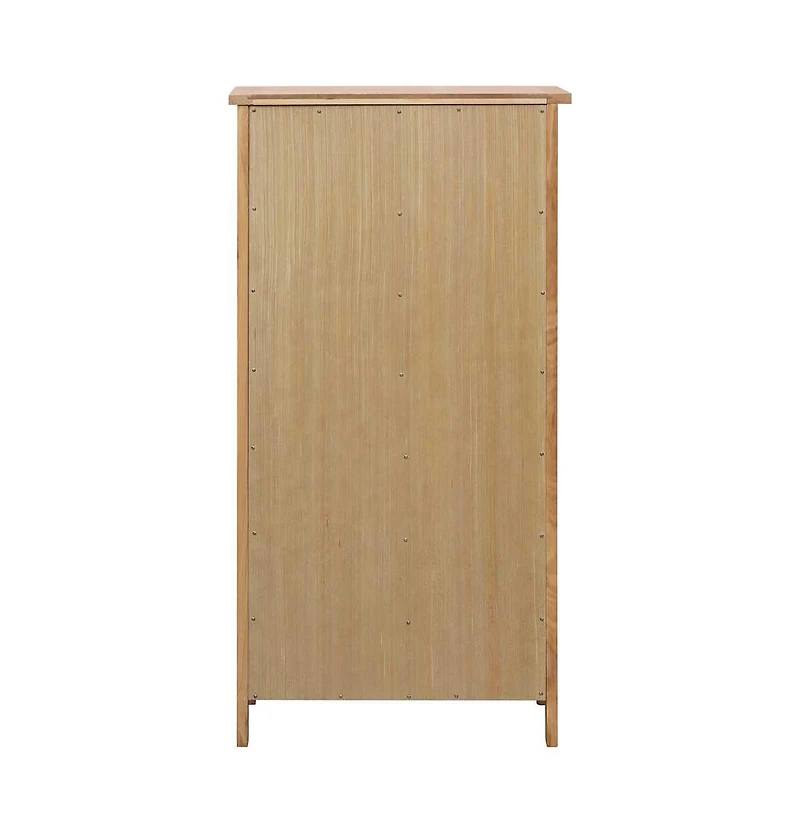 vidaXL Shoe Cabinet 29.9"x14.6"x41.3" Solid Oak Wood