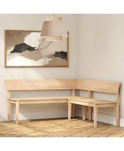 Plank+Beam Risa Corner Bench (64in x 64in / 1620mm 1620mm)