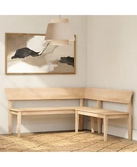 Plank+Beam Risa Corner Bench (64in x 64in / 1620mm 1620mm)