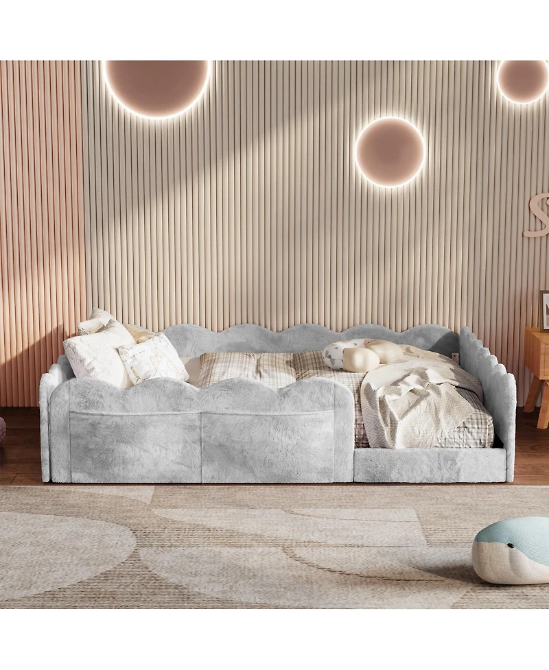 Streamdale Furniture Full Size Upholstered Floor Bed