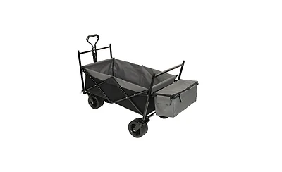 Mountaintop 480Lbs Collapsible Wagon with Canopy,7" All-Terrain Wheels,Foldable Large Capacity,Mosquito Net,Camping Shopping Sports Garden