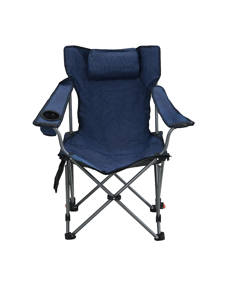 Mountaintop Outdoor Camping Chairs Folding/Portable/Adjustable reclining chair(Three-level adjustment), Side Pockets and Cup Holder
