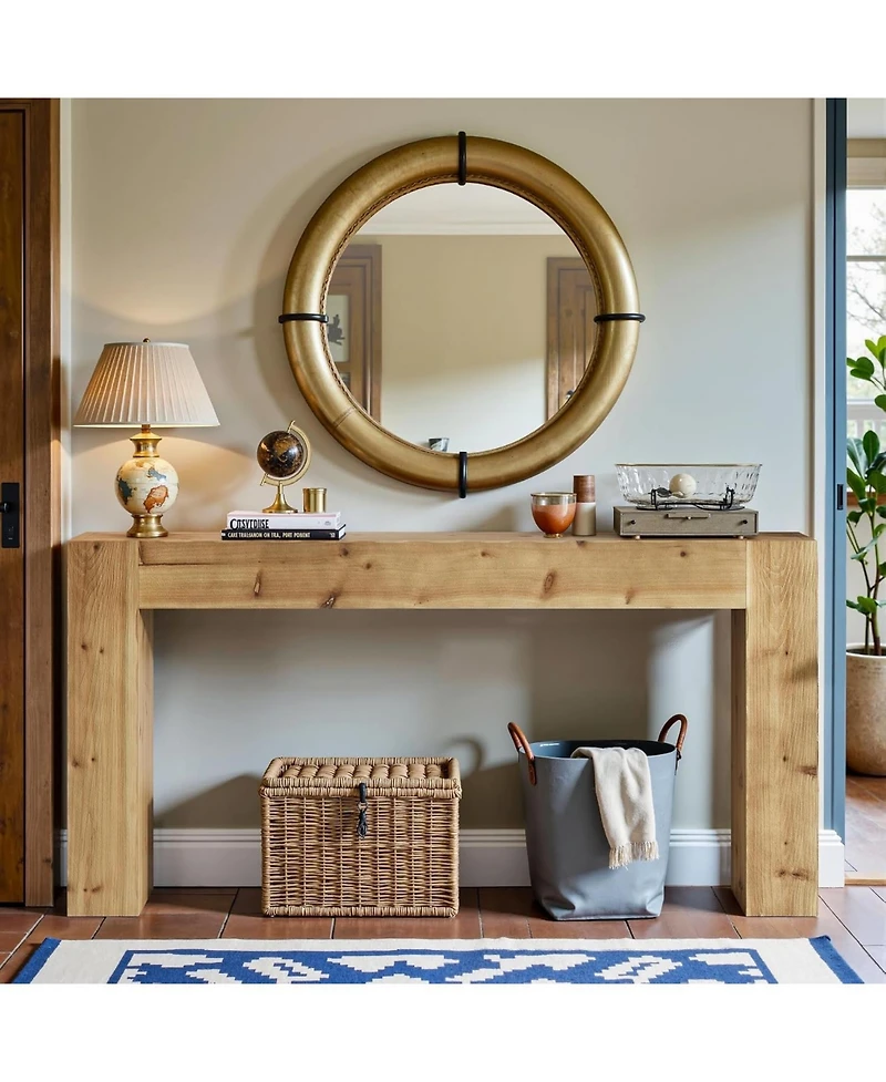 Tribesigns 63" Solid Wood Console Table
