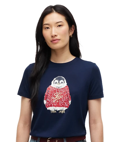 Tommy Hilfiger Women's Holiday Graphic Short-Sleeve T-Shirt