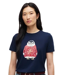 Tommy Hilfiger Women's Holiday Graphic Short-Sleeve T-Shirt