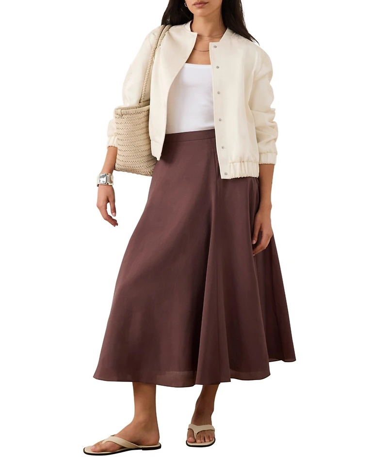 Mint Velvet Women's Satin Lace Trim Bomber Jacket