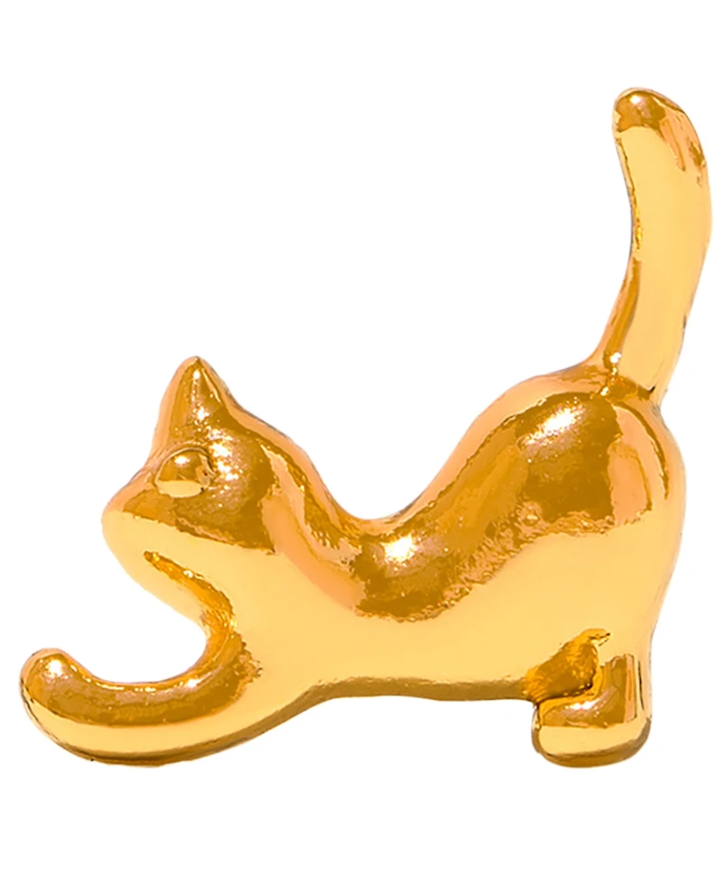 Girls Crew Teeny Tiny Purrfect Catch Stud Earrings