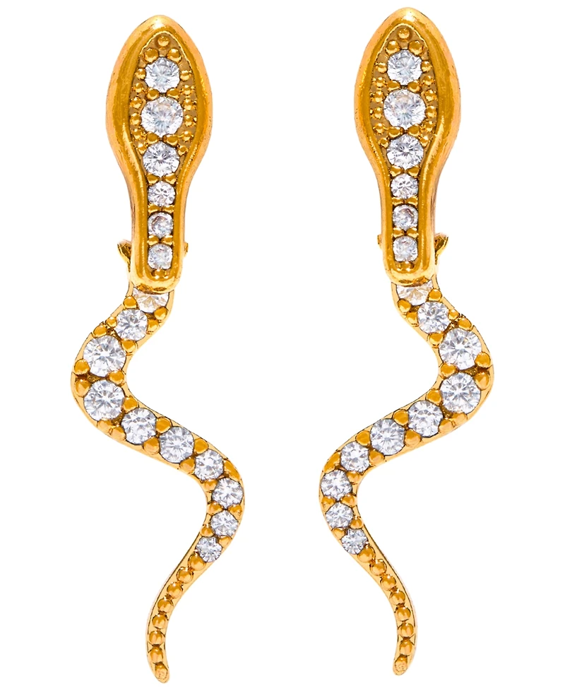 Girls Crew Crystal Python Ear Jacket Earrings