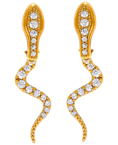 Girls Crew Crystal Python Ear Jacket Earrings