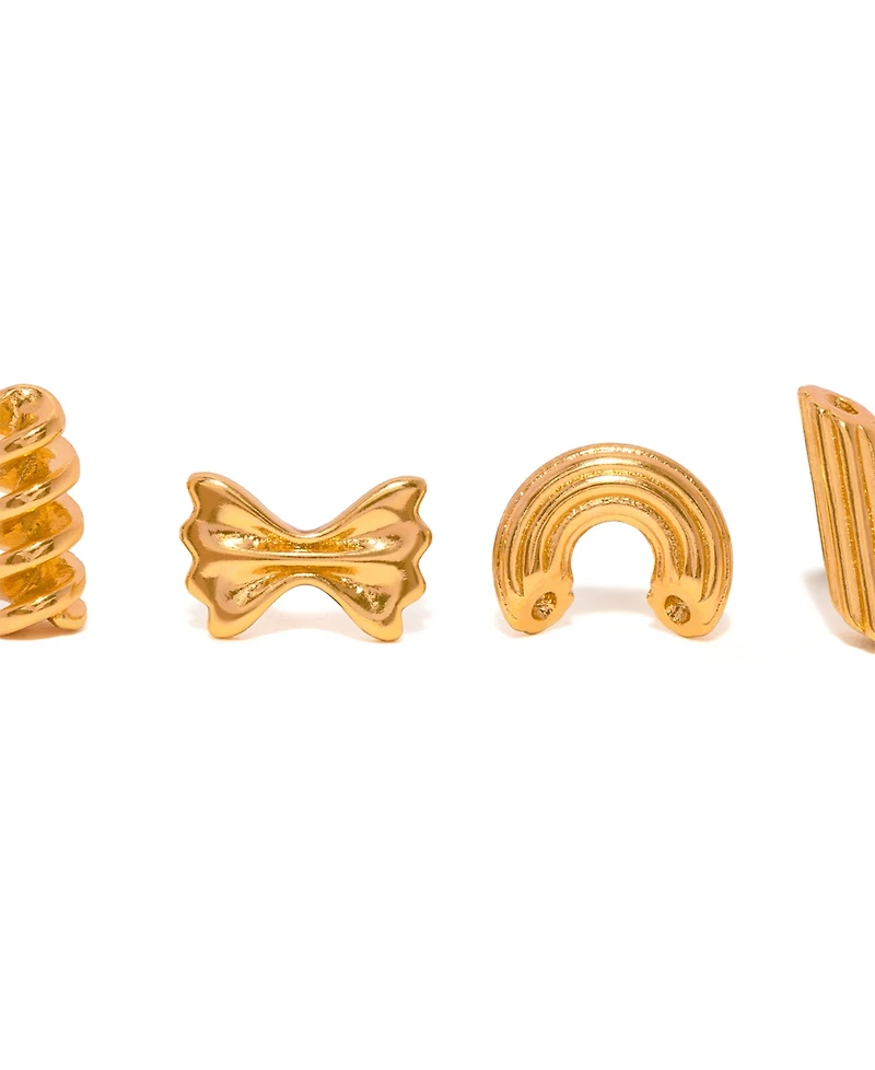Girls Crew Al Dente Pasta Stud Earrings Set