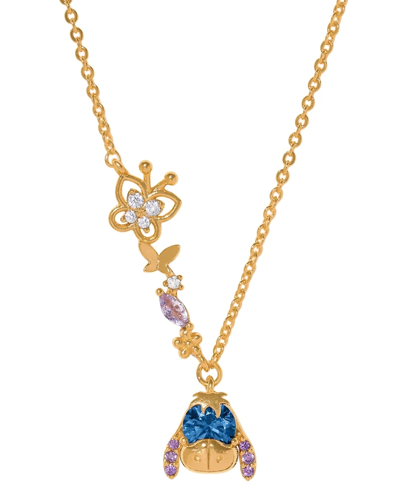 Girls Crew Crystal Disney Eeyore Necklace