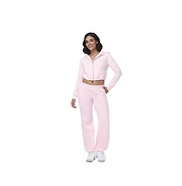 Juicy Couture Women's Cropped Bubble Fleece Hoodie