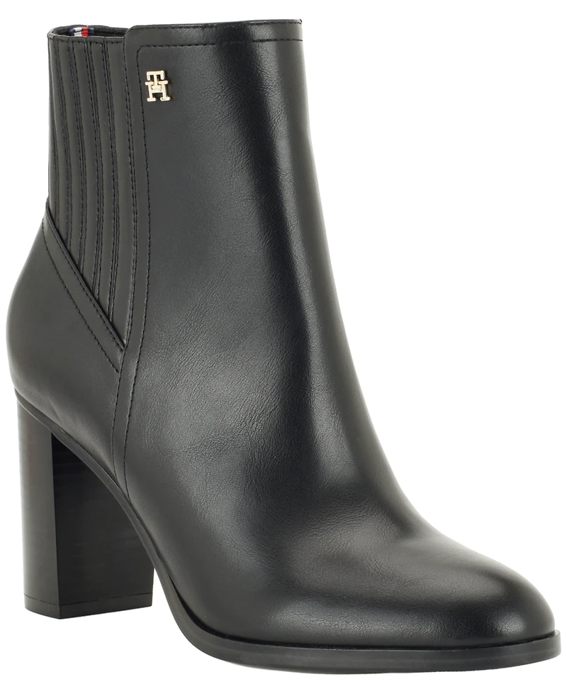 Tommy Hilfiger Women's Dannie Block Heel Dress Booties