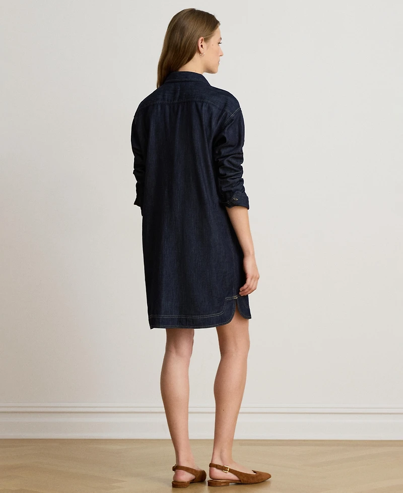 Lauren Ralph Women's Relaxed-Fit Denim Shirtdress