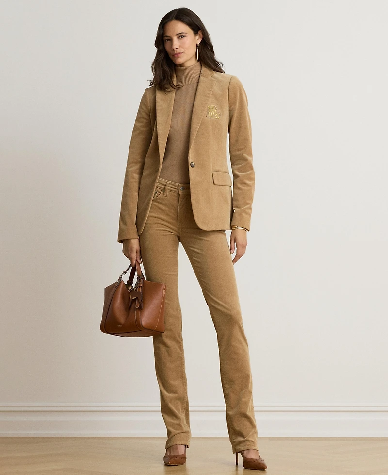 Lauren Ralph Lauren Women's Corduroy Single-Button Blazer