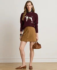 Lauren Ralph Women's Cotton Dog Sweater