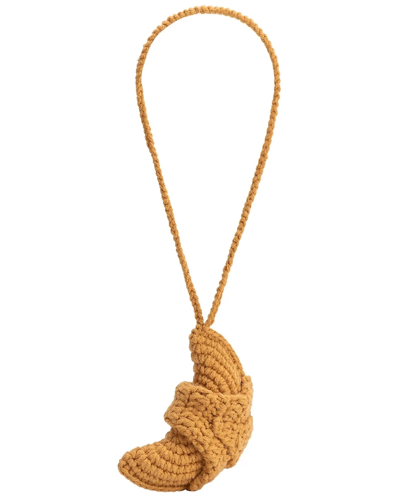 Melie Bianco Croissant Crochet Bag Charm