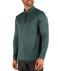 TailorByrd Men's Modal Quarter Zip with Contrast Tipping