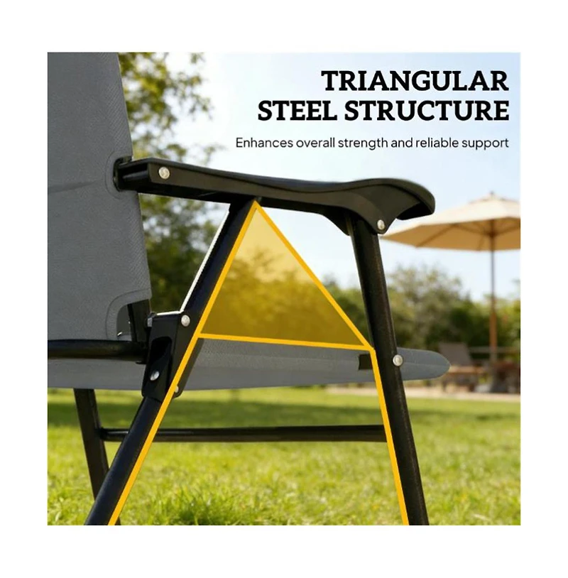 Mountaintop Folding chair, terrace chair set of two, camping chair, outdoor chair