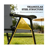 Mountaintop Folding chair, terrace chair set of two, camping chair, outdoor chair
