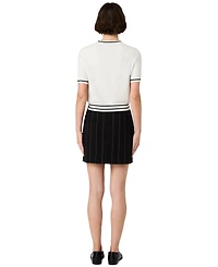 French Connection Women's Wide Pinstripe Mini A-Line Skirt