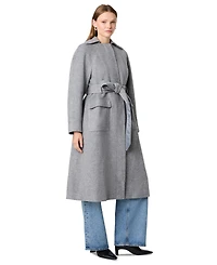 French Connection Women's Gabriella Twill Belted Relaxed Coat