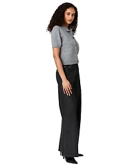 French Connection Women's Suzie Short-Sleeve Collared Button-Up Top