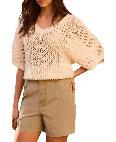 Mint Velvet Women's Open Knit Crochet Top