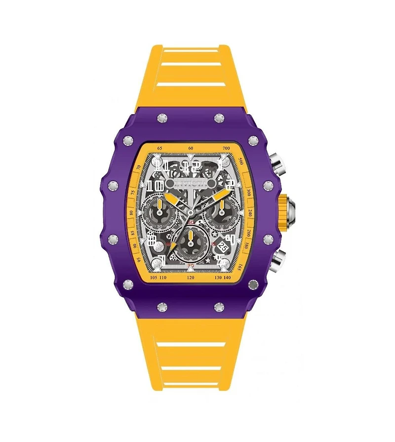 Invicta Racing 69699 Men's 43.2mm Quartz Watch - Silver Dial, Silicone Strap