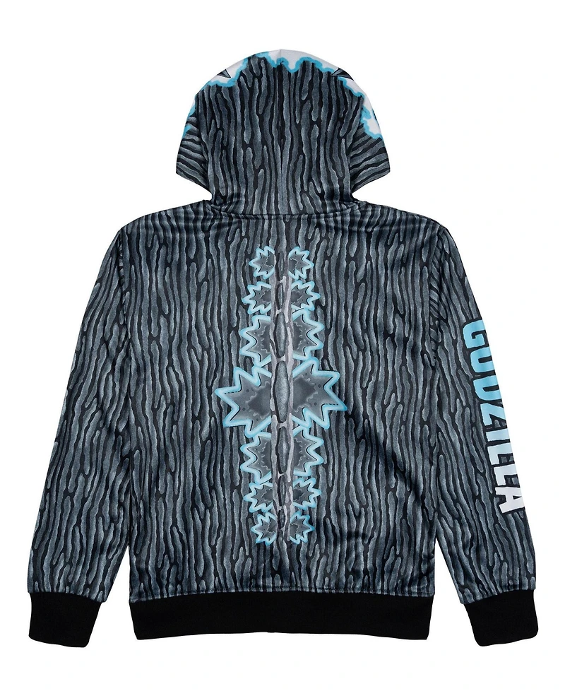 Godzilla Boys' 5-16 Cosplay Fleece Zip-Up Hoodie