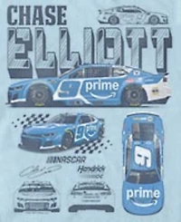 Fifth Sun Men's Chase Elliot Car Diagram Crewneck T-Shirt