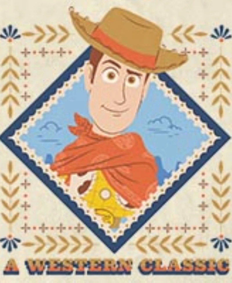 Fifth Sun Men's Disney Pixar Toy Story Woody Western Sheriff Graphic T-Shirt