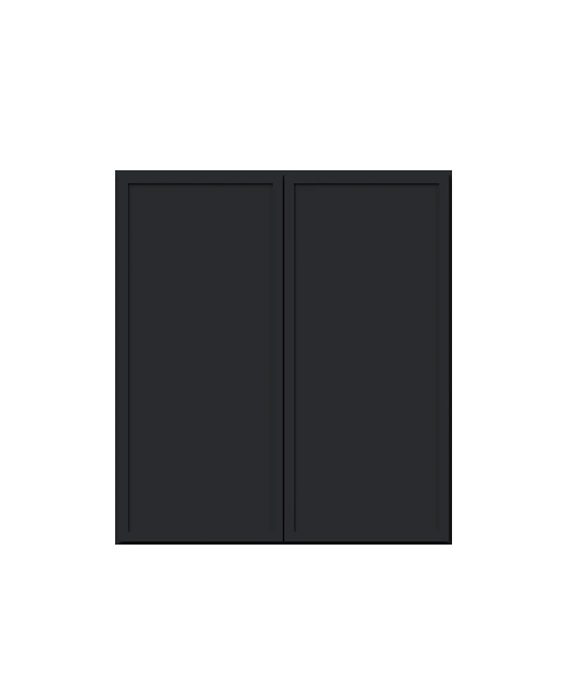 Boyel Living 27"x30" Standard Wall Cabinet 2 Door Shelves, Ready to Assemble Kitchen with Solid Wood Frame, Soft-Close Slides and Hinge