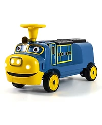 Hongge 12V 2-Seater Kids Ride-On Train with Height-Adjustable Seat Music and Led