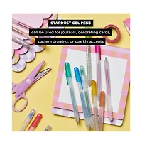 Sakura Gelly Roll Retractable Sparkle Set: 3 Stardust, 3 Metallic, 2 Blue & 2 Black