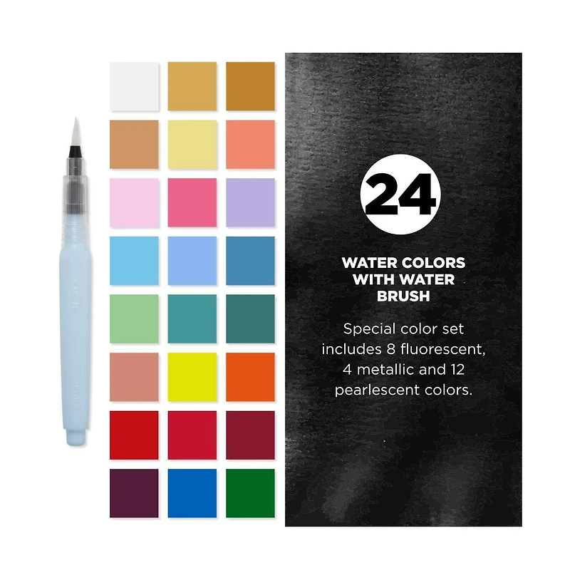Sakura Pocket Set Koi Watercolor Kit, 24 Colors Count