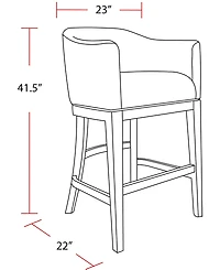 Parker House Furniture Parker House Pure Modern Dining Upholstered Swivel Barstool