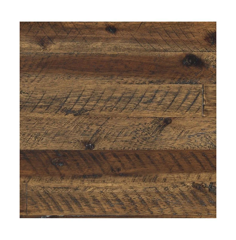 Jofran Artisan's Craft 42" Rustic Farmhouse Distressed Solid Wood Storage Bench