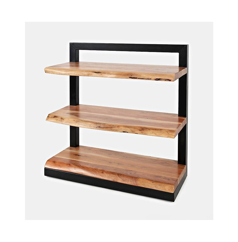 Jofran Nature's Edge Solid Acacia 3 Shelf Bookcase