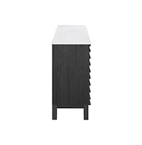 Swiss Madison Cascade 48" Bathroom Vanity in Black