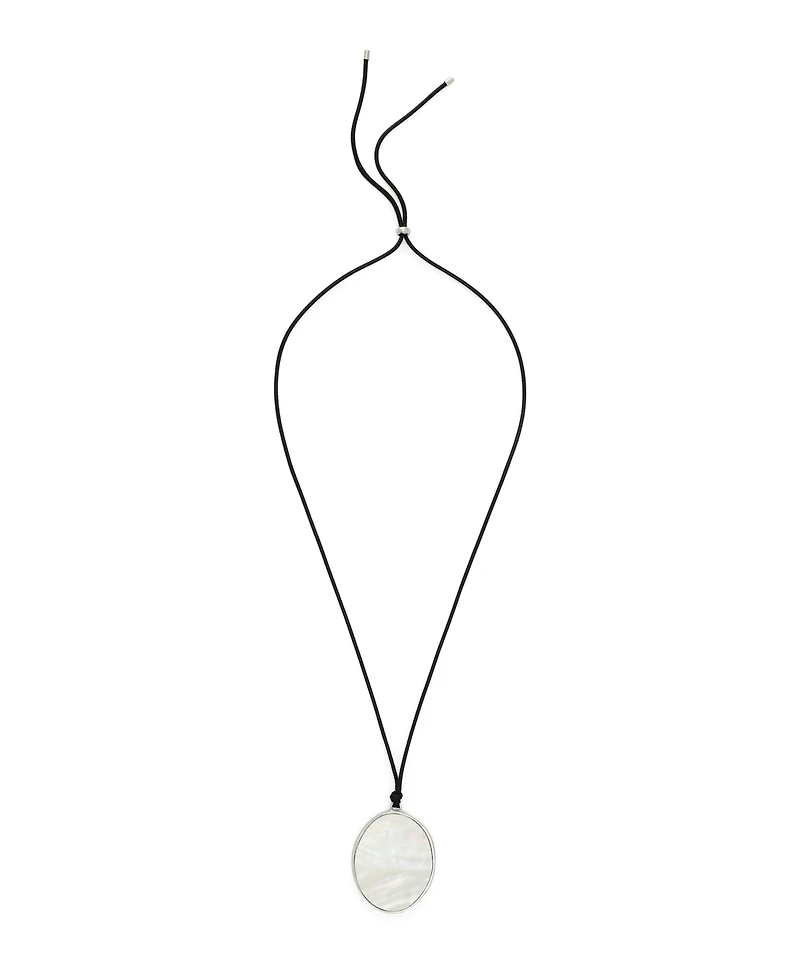 Robert Lee Morris Soho Imitation Pearl Reversible Pendant Long Necklace