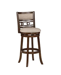New Classic Furniture Gia 29" Solid Wood Swivel Bar Stool with Fabric Seat