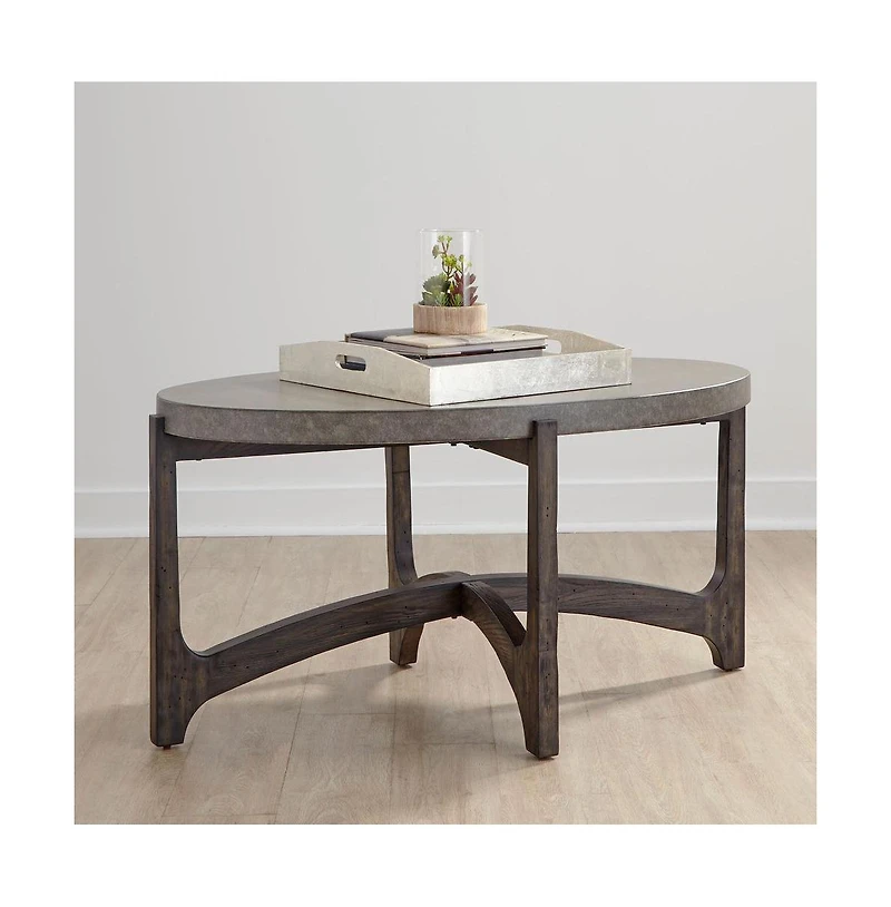 Liberty Furniture Oval Cocktail Table