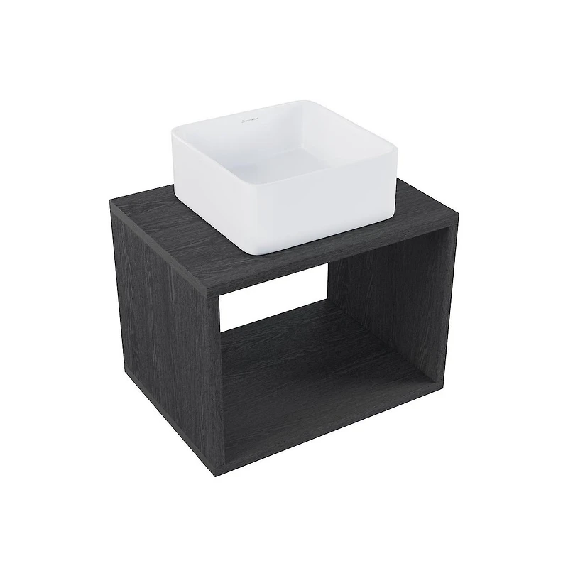 Swiss Madison Concorde 24'' Wall-Hung Vanity In Black