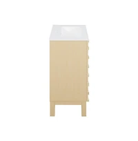 Swiss Madison Cascade 24" Bathroom Vanity in Natural Oak