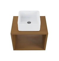 Swiss MadisonConcorde 24'' Wall-Hung Vanity In Brown Oak