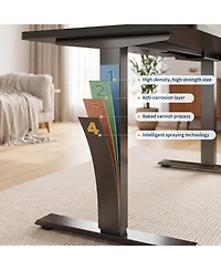 gaomon Electric Standing Desk Height Adjustable Sit Stand Computer with Memory Presets 176 lbs Capacity for Home Office Gaming Study Writing
