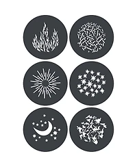 Godox Gp-GS2 Gobo Set for MG1200Bi Spotlight Mount (6-Pack)
