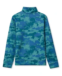Lands' End Boys Active Moisture Wicking Quarter Zip